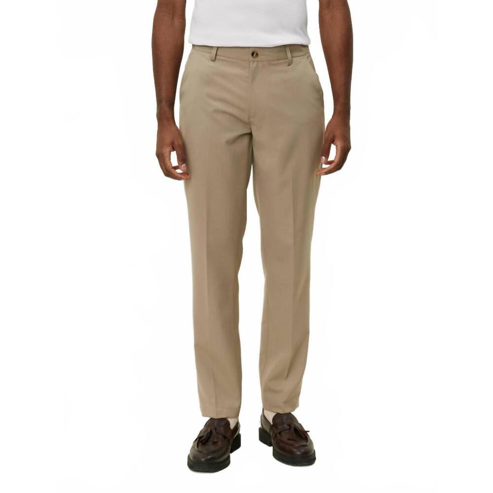NEW LES DEUX como reg solid suit pants in dark sand